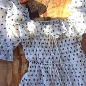 RESERVED FOR BRITTANY: Doen Sol dress in cream of diamonds